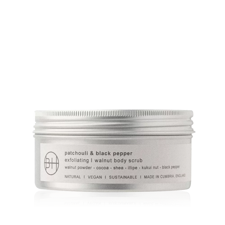 PATCHOULI & BLACK PEPPER EXFOLIATING WALNUT BODY SCRUB