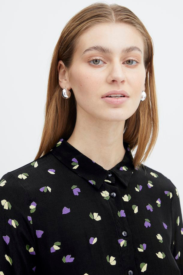 BLACK FLOWER HELIMA SHIRT