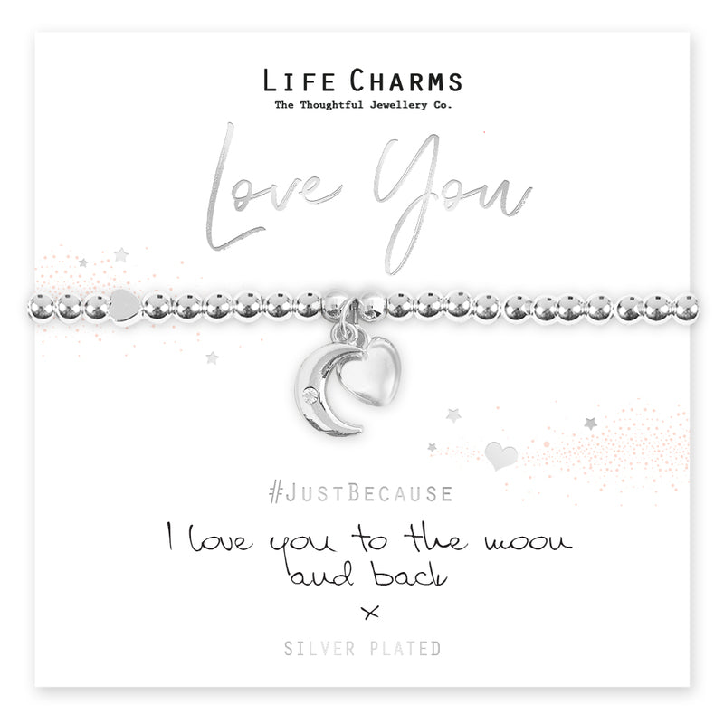 LOVE YOU TO THE MOON AND BACK BRACELET