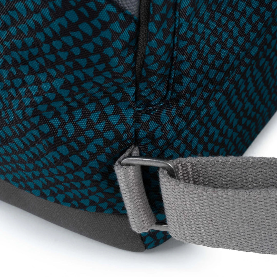 DEEP TEAL SNAKE PRINT CANFIELD B SUSTAINABLE MEDIUM BACKPACK