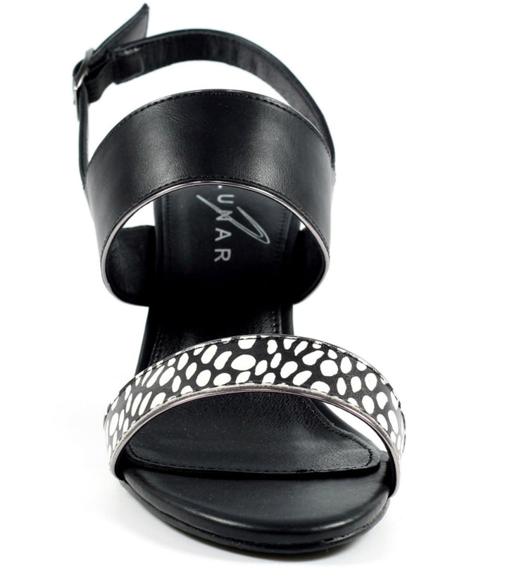 BLACK DARLA HEELED SANDAL