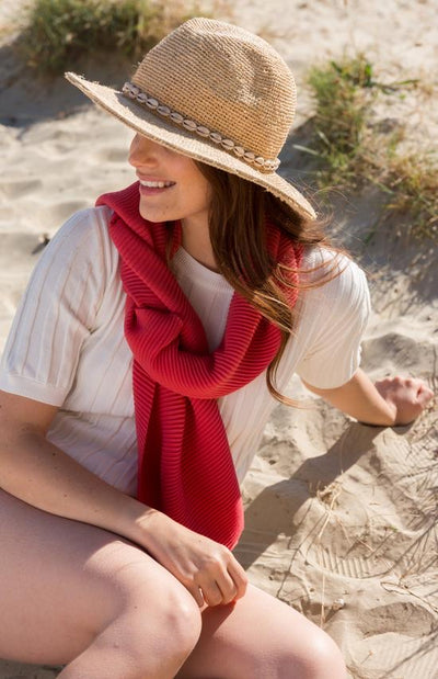 PLEATED SCARF
