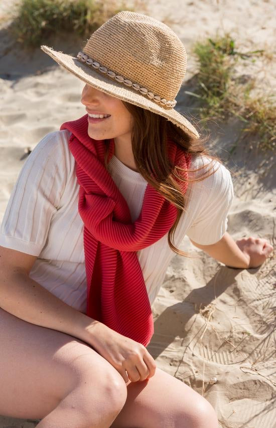 PLEATED SCARF