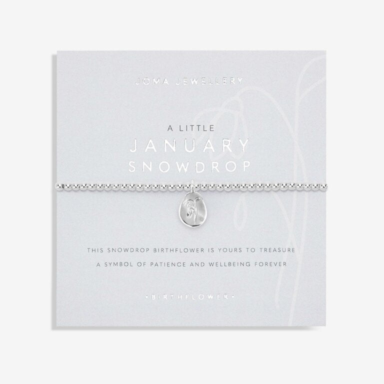BIRTHFLOWER A LITTLE 'JANUARY' BRACELET