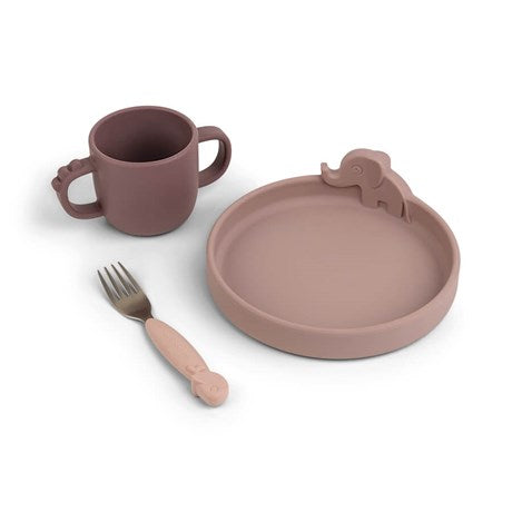 PEEKABOO DINNER SET DEER FRIENDS POWDER