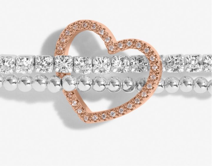 LILA LUSTRE HEART BRACELET