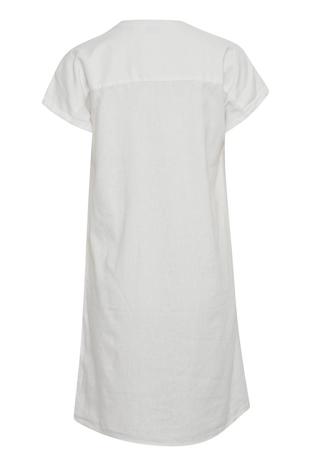 FALAKKA OFF WHITE V-NECK DRESS