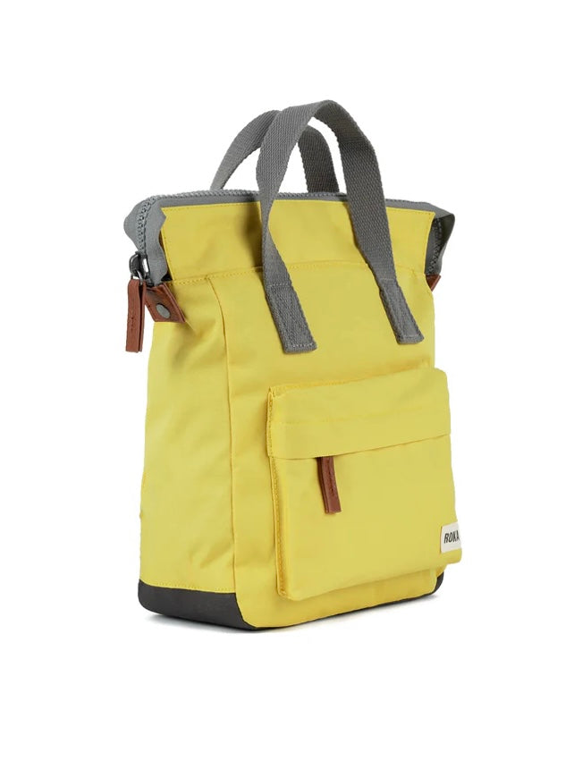 SMALL CUSTARD YELLOW BANTRY RECYCLED CANVAS BACKPACK