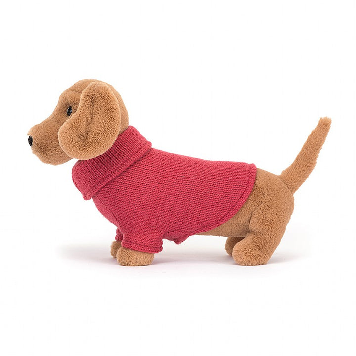 PINK SWEATER SAUSAGE DOG
