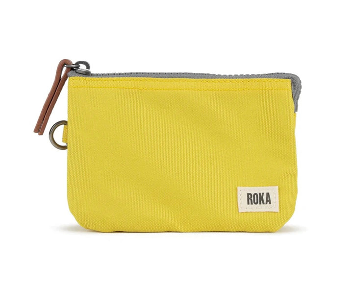 SMALL CUSTARD YELLOW CARNABY SUSTAINABLE CANVAS WALLET