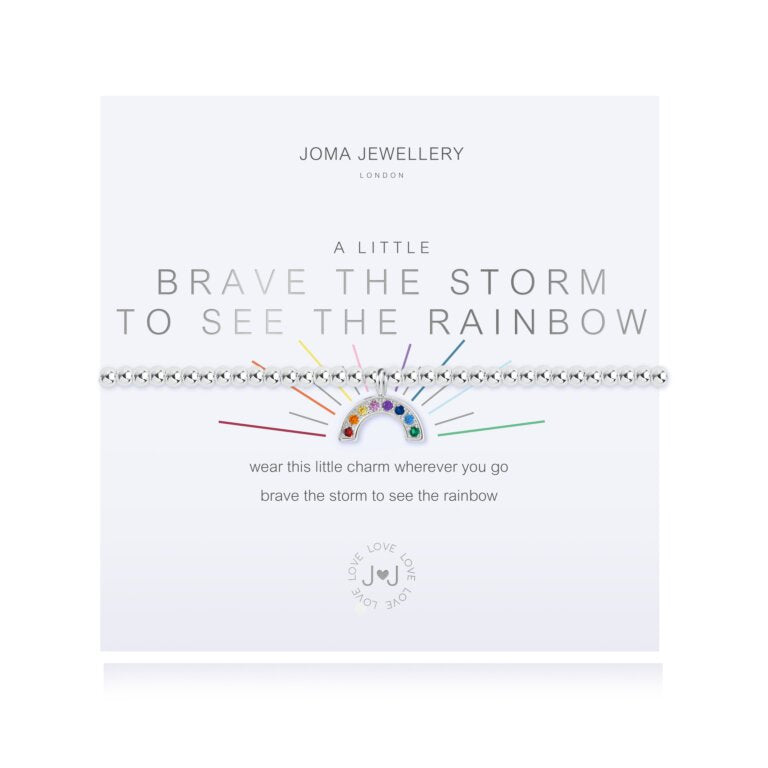 A LITTLE ‘ BRAVE THE STORM TO SEE THE RAINBOW BRACELET