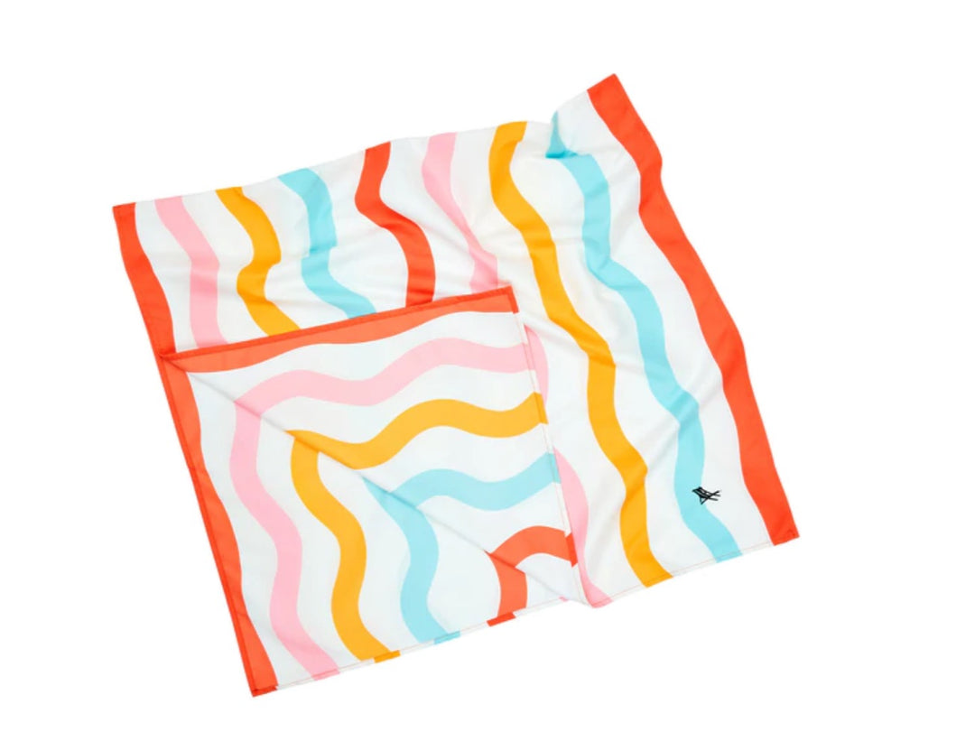 KIDS SQUIGGLE FACE MEDIUM BEACH TOWEL