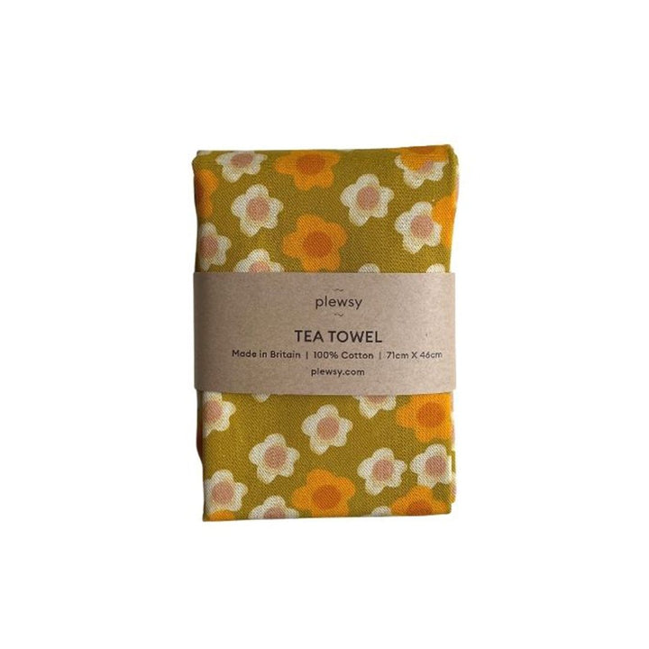 RETRO FLORAL TEA TOWEL