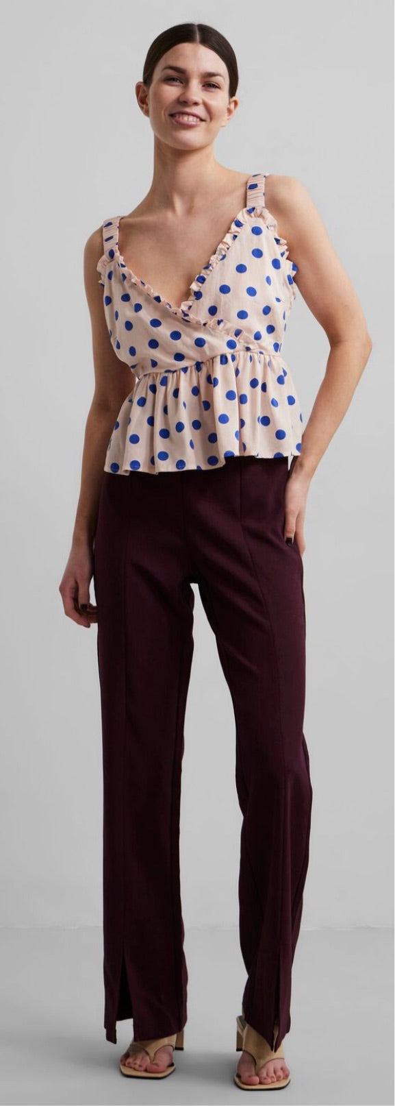 TIPI SOFT PINK/DOTS TOP