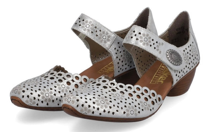 SILVER METALLIC HOOK & LOOP SHOE
