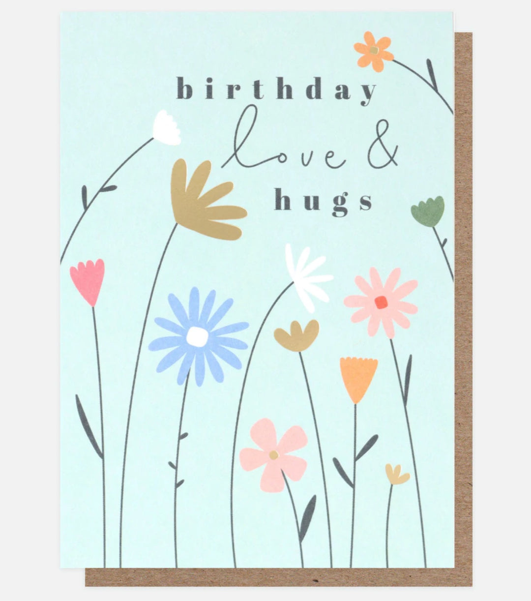 LOVE AND HUGS BIRTHDAY CARD