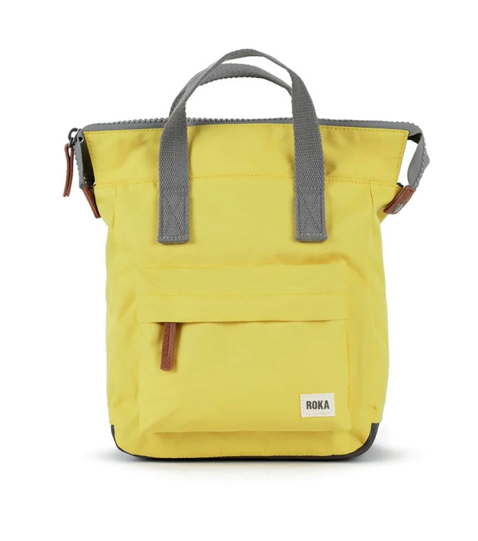 SMALL CUSTARD YELLOW BANTRY RECYCLED CANVAS BACKPACK