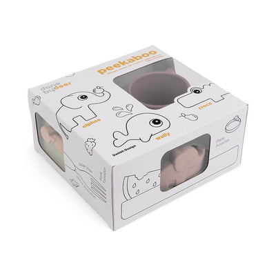 PEEKABOO DINNER SET DEER FRIENDS POWDER