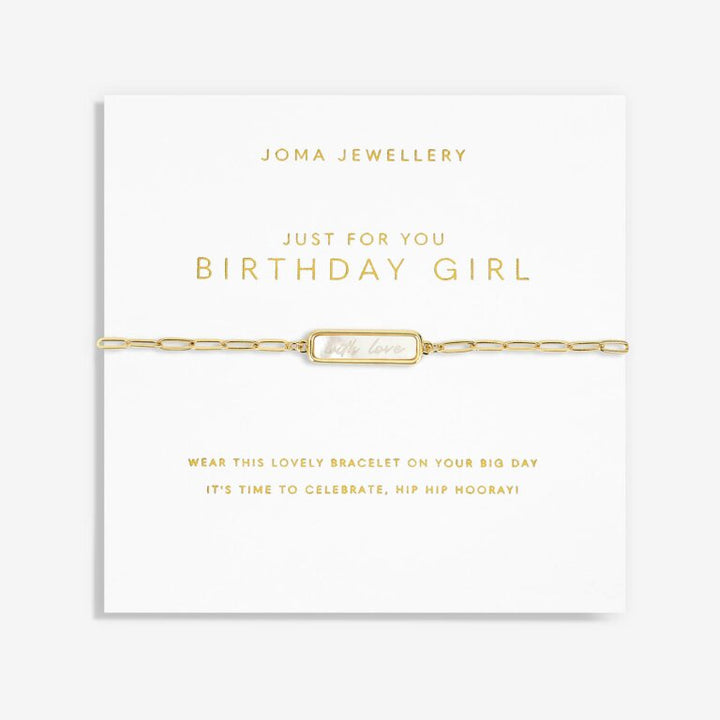 MY MOMENTS 'JUST FOR YOU BIRTHDAY GIRL' BRACELET