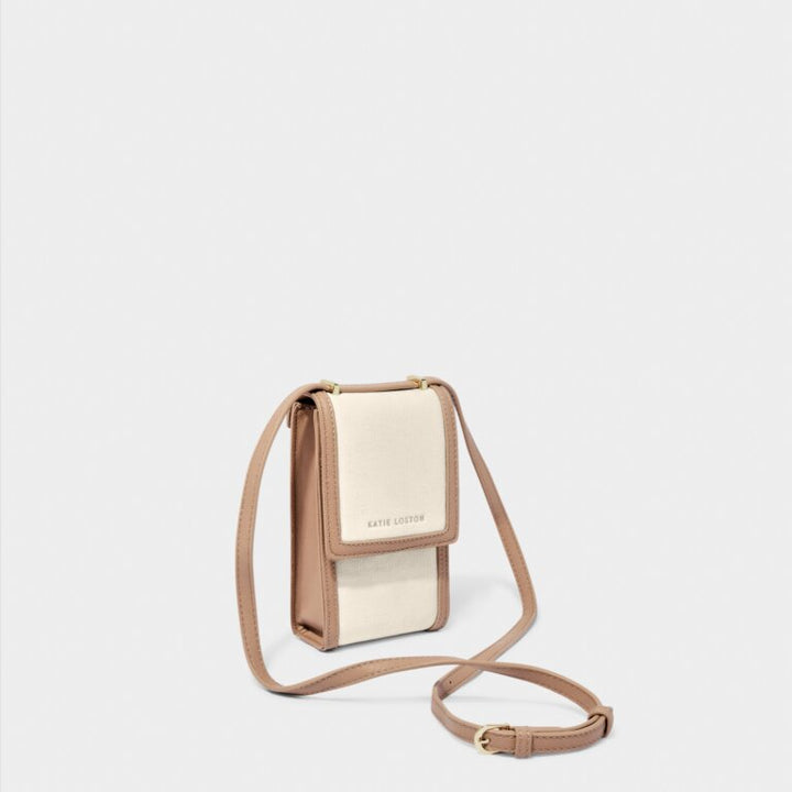 AMALFI OFF WHITE CANVAS CELL BAG