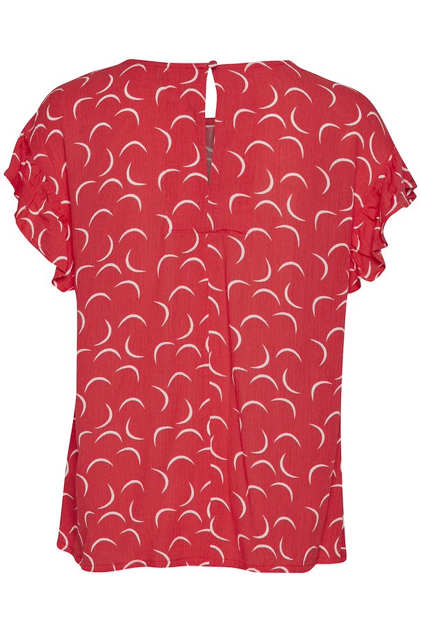 BITTERSWEET RED MARRAKECH PRINT TOP