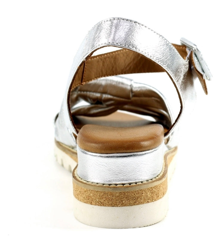 SILVER LEATHER BALMORE SANDAL