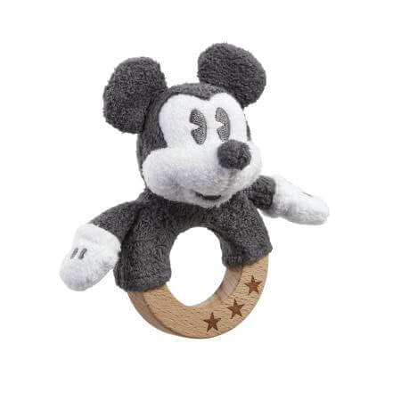 MICKEY MOUSE MEMORIES WOODEN RING RATTLE