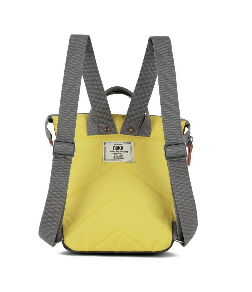 SMALL CUSTARD YELLOW BANTRY RECYCLED CANVAS BACKPACK