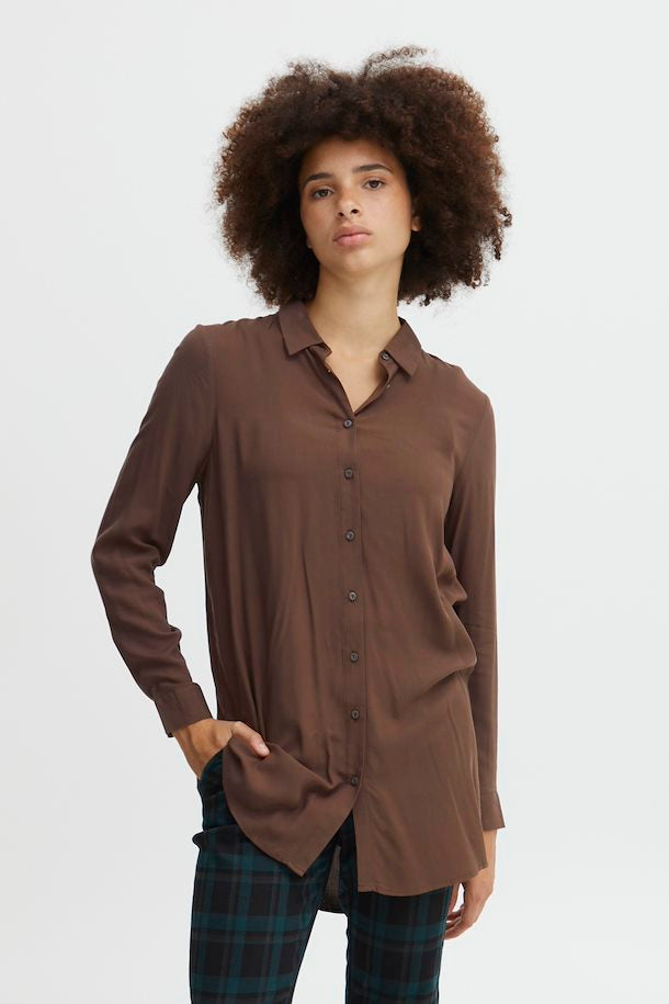 BRACKEN BROWN MAIN LONG SHIRT