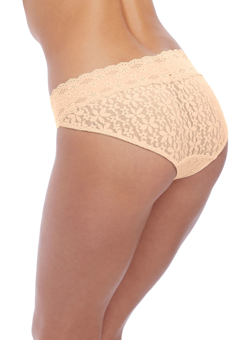 NUDE HALO LACE BRIEF