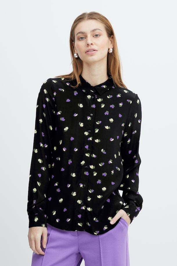 BLACK FLOWER HELIMA SHIRT