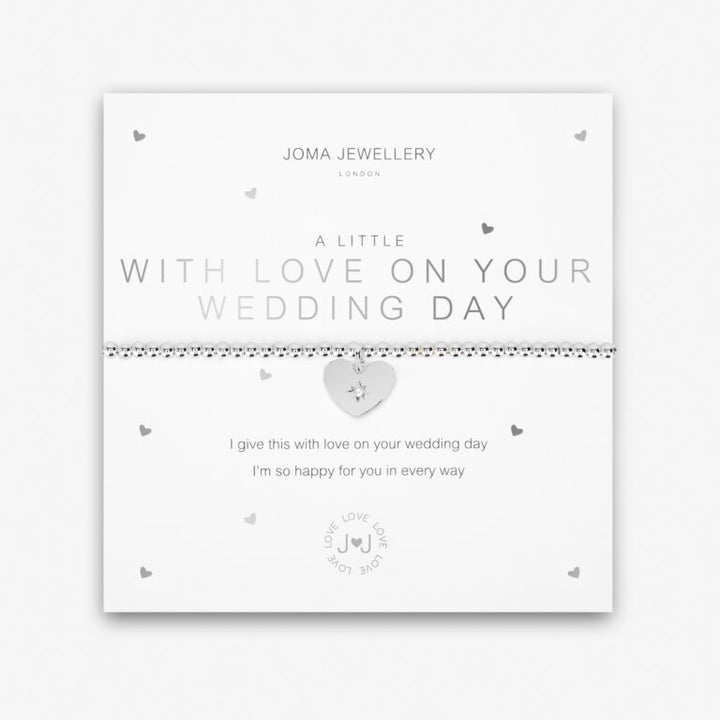 A LITTLE 'WITH LOVE ON YOUR WEDDING DAY' BRACELET