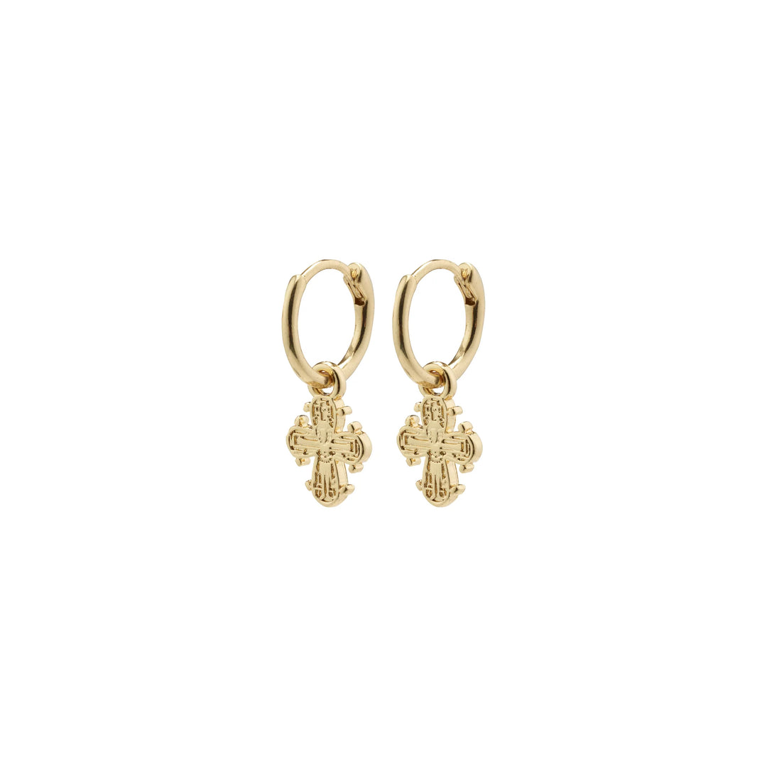 DAGMAR HUGGIE HOOP EARRINGS GOLD