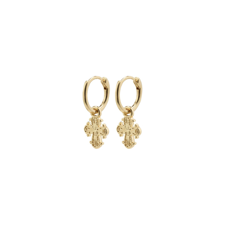 DAGMAR HUGGIE HOOP EARRINGS GOLD