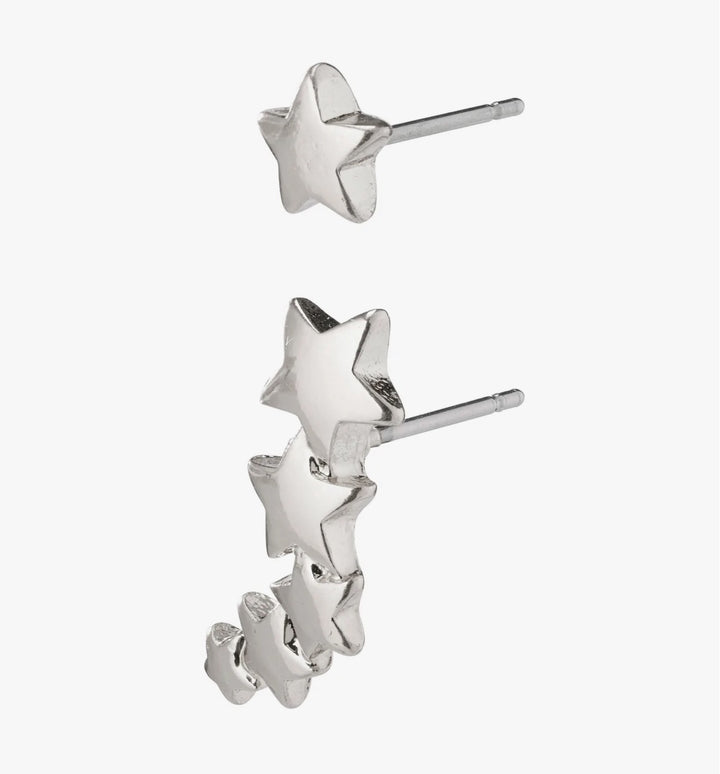 AVA STAR EARRINGS SILVER