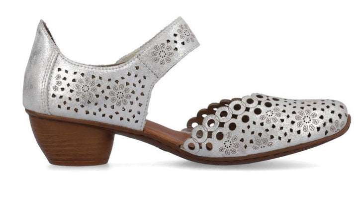 SILVER METALLIC HOOK & LOOP SHOE