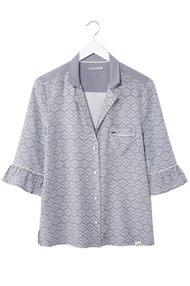 GREY ROMANCE BLOUSE