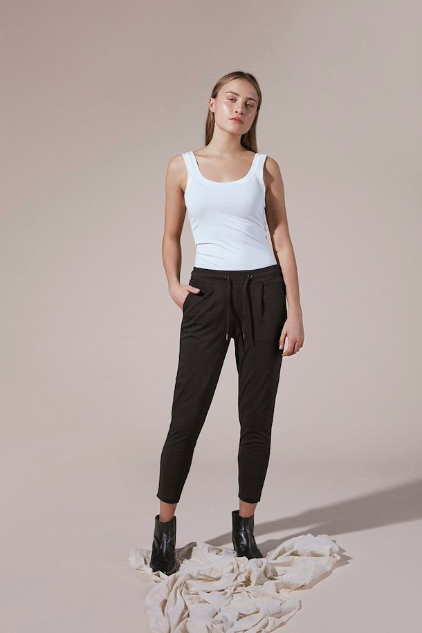 BLACK KATE CROPPED PANTS