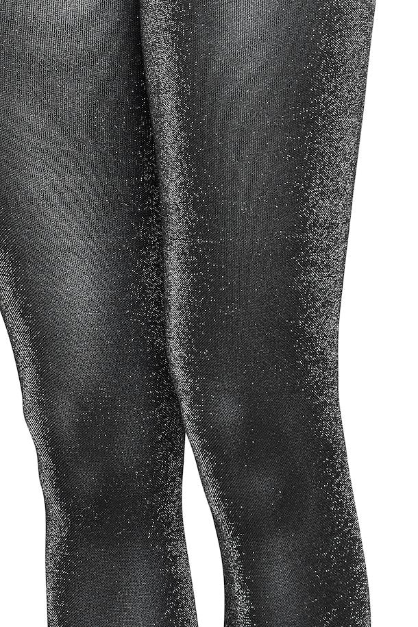 GLITZA BLACK & SILVER TIGHTS