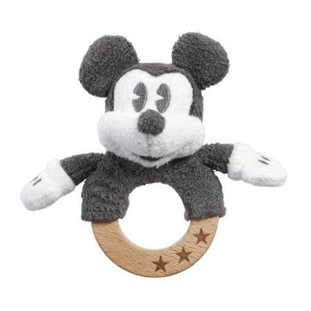 MICKEY MOUSE MEMORIES WOODEN RING RATTLE