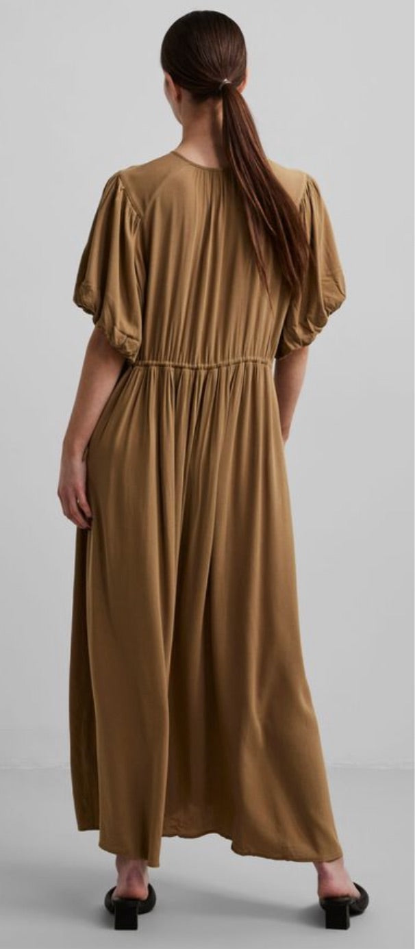 ANTICA ANTIQUE BRONZE 2/4 MAXI DRESS