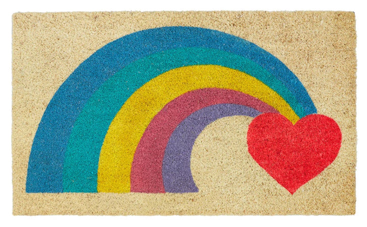 RAINBOW HEART DOORMAT