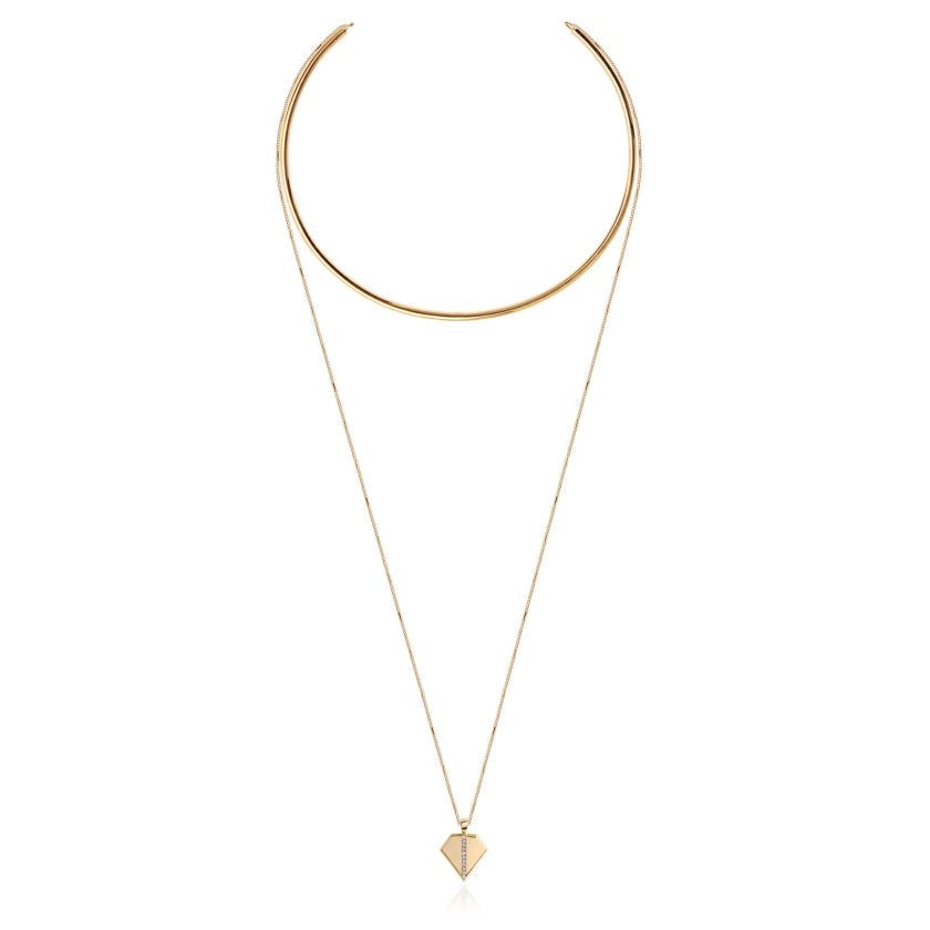 AZTEK KITE STATEMENT TORQUE NECKLACE