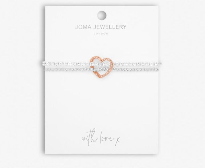 LILA LUSTRE HEART BRACELET