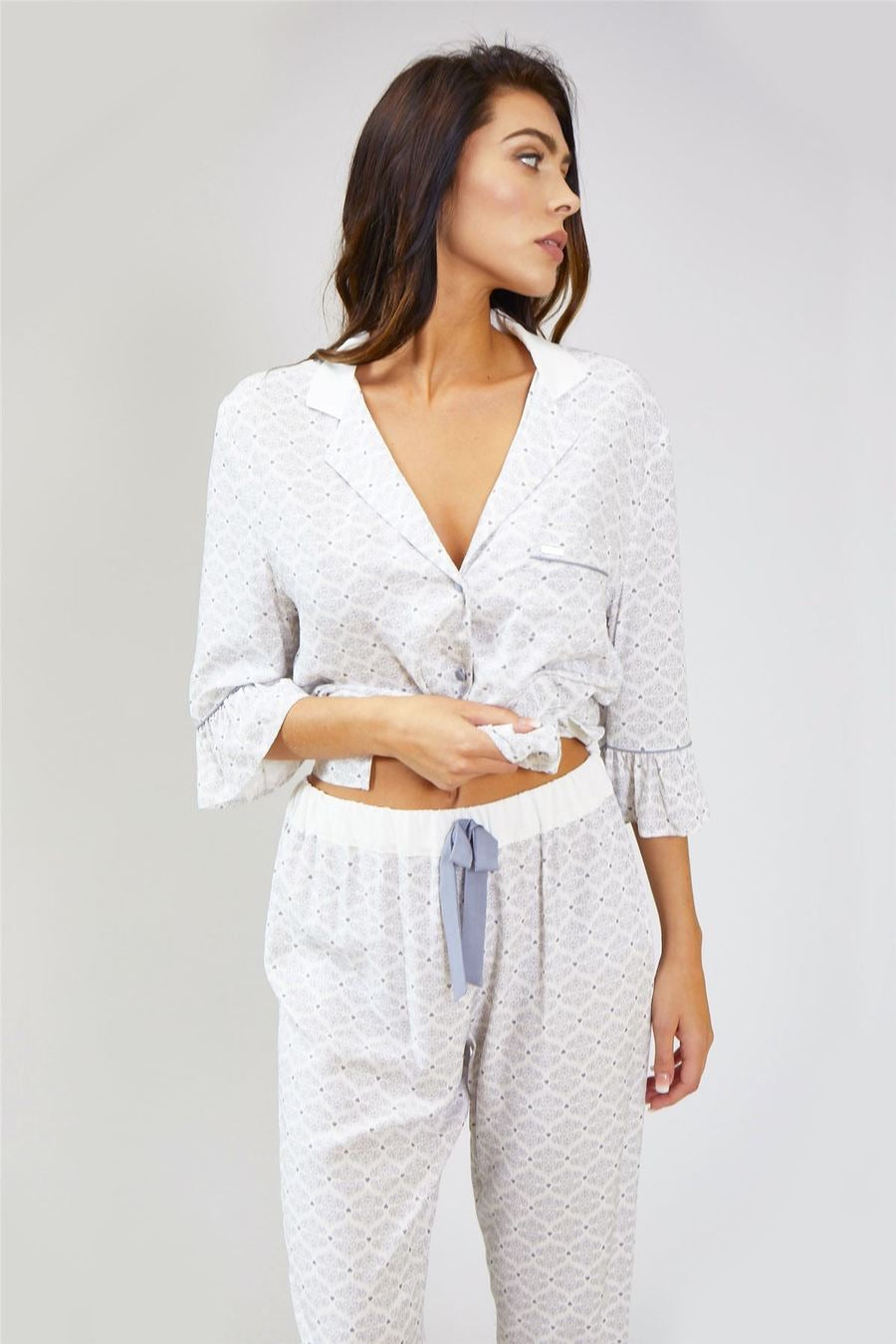WHITE ROMANCE TROUSERS