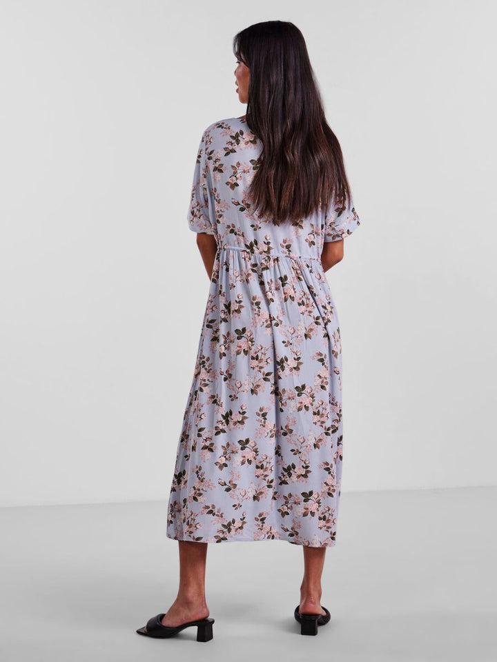 PCNYA KENTUCKY BLUE/BIG FLOWER MIDI DRESS
