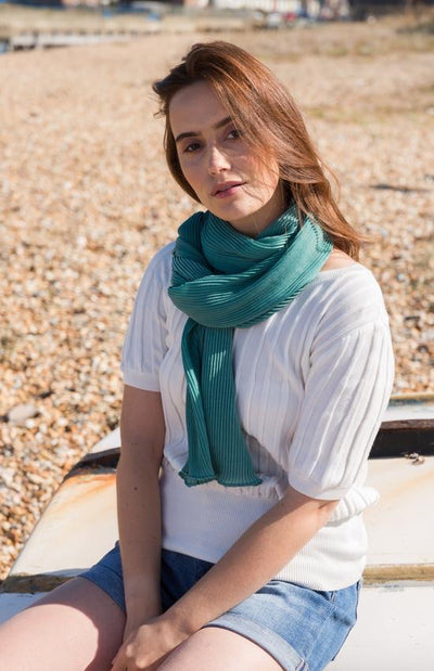 PLEATED SCARF