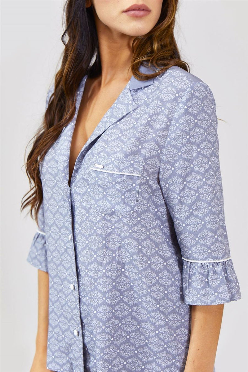 GREY ROMANCE BLOUSE