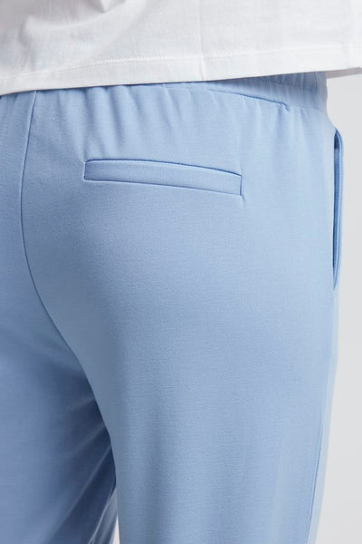 KATE CHAMBRAY BLUE CROPPED PANTS