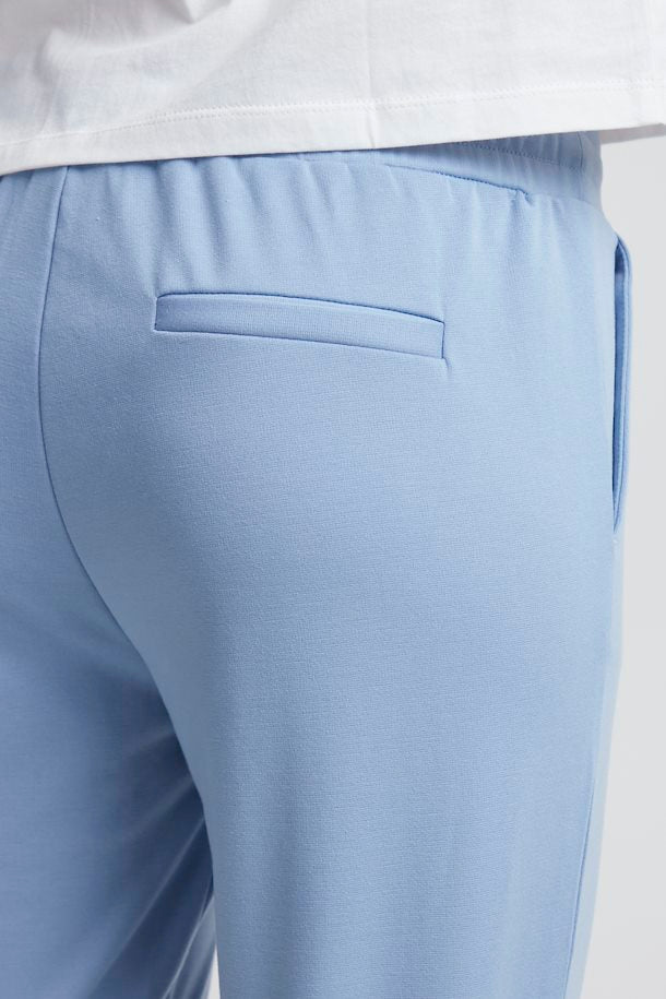 KATE CHAMBRAY BLUE CROPPED PANTS